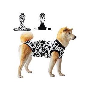 VPETBR Dog Surgery Recovery Suit,Female Male Dog Onesie for Spay Neuter,Substitute E-Collar & Cone,Anti-Licking Breathable Onesie for Small Medium Large Dogs,Cow Small
