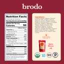 Brodo Spicy Nonna Roasted Garlic & Chili Chicken Broth Nutrient Dense, Chef Crafted Bone Broth in Single Serving Pouches Not Made From Concentrate, No Preservatives (6x 8.3oz Pouches), BB Date: 04/17/28