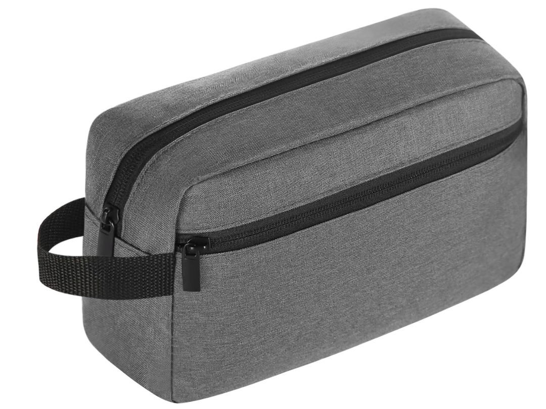 Icramsy Travel Toiletry bag Toiletry bag for women men Hanging Cosmetic bag Travel accessories for Women Men (Grey)