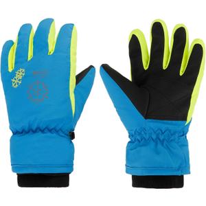Kids' 3-Size Winter Snowboarding Gloves for Boys & Girls (XS for 3-5 years old, Blue)