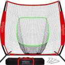 77ft Baseball Softball Practice Net- Portable Baseball Net for Batting, Hitting, Pitching Come with Carry Bag, Training for Players of Any Skill Level - Easy Assembly