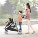 Chicco BravoFor2 Standing/Sitting Double Stroller - Iron, Black/Grey