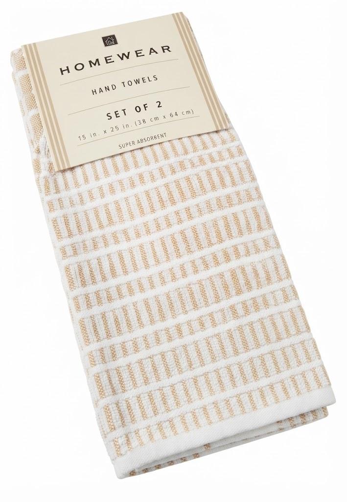 Homewear Hand Towels (Set of 2) Measuring 15 X 25 In. (38 X 64 Cm) With Super Absorbent Properties For Everyday Use