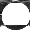 HECASA Radiator Cooling Fan Shroud Compatible with 1994-2005 Chevy Chevrolet Blazer S10 GMC Jimmy Sonoma Isuzu Hombre Oldsmobile Bravada 4.3L V6 Replacement for 15736666 15133506 GM3110124 GM3110125