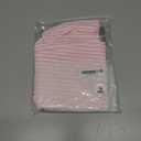 Cioatin Women Y2K Strapless Striped Asymmetric Bandeau Tube Top Sleeveless Slim Fit Slit Summer Going Out Crop Tank Aesthetic Pink (S)