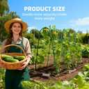 Cucumber Trellis for Raised Bed, U-Shape Garden Arch Metal Support for Climbing Plants, Metal Arch Plant Support Vegetables Trellis, Plant Support for Vine(Green, 63 * 30 * 47inch (L*W*H)