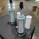 27in Tall Farmhouse Table Lamp Set of 2 with USB C+A & Outlet,Bronze Industrial End Table Lamp for Living Room,Vintage Rustic Bedside Lamps with Night Light for Bedroom Nightstand,Bronze