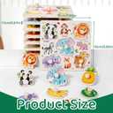 8 x Wooden Puzzles for Toddlers 1-3, 8 Pack Peg Puzzles for Kids with Animals, Dinosaurs, Fruits, Vegetables, Educational Preschool Learning Toys, Birthday Gifts for Boys, Girls