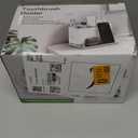 Bathroom Organizers and Storage 6 Slots Wood Grain Electric Toothbrush Holders with Phone Holder and Adjustable Dividers, Cord-Friendly Toothbrush Organizer with Drainage for Family, Kids