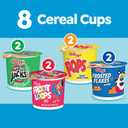 Kellogg's Frosted Flakes Froot Loops Apple Jacks Corn Pops Variety Pack Cereal 13.2 oz 8 Count (EXP 03/05/27)