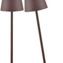 2 Pack Cordless Table Lamp,Portable LED Desk Lamp, 6000mAh Battery Operated, 3 Color Stepless Dimming Up, for Restaurant/Bedroom/Bars/Outdoor Party/Camping/Coffee Shop Night Light