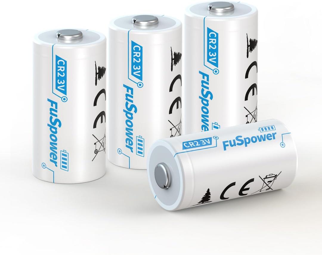 CR2 Battery 4 Pack, Non-Rechargeable CR2 3V Lithium Battery, High Capacity 3 Volt CR15H270 Battery Long Lasting Power for Rangefinder, Photo Cameras, Flashlight, Alarm Systems, Smart Sensor