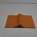 FunWheat Placemats Set of 8 Vinyl Washable Place Mats for Dining Table Durable Plastic Woven Table Mats 12inches x 18inches Easy Clean Indoor Outdoor Use(Rectangle Orange,8pcs)