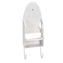 Mount Iron and Ironing Board Organizer Laundry Room Storage Fits Smaller Irons Easy Assembly White
