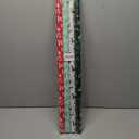 Christmas Wrapping Paper (4 Rolls: 148 sq. ft. ttl) Reindeer, Christmas Pine Tree Leaf, Snowflakes, Rabbit Squirrel Bird Fox - 30 inches x 14.8 feet Per Roll - Holiday Elements Collection for Gifts