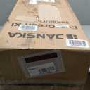 Mueller M-Resin Heavy Duty Tall Planters for Outdoor Plants, Indoor Grande Plant Pots, Boxes, Trees, Flower Pots, 2-Piece Set, 18, Modern Design, Built-in Drainage, Front Porch Decor, Light Grey