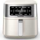Nuwave Brio Plus 6-in-1 Air Fryer, 7-Qt Large Capacity, 50F400F Precise Temp Control, Non-Toxic PFAS-Free Nonstick, Air Fry, Bake, Roast, Toast, Dehydrate, Reheat, 100 Presets, Dishwasher Safe