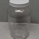 kitchentoolz 1 Gallon Glass Jar with Lid Extra Wide Mouth Large Mason, Leak Proof Airtight Metal Lid for Fermenting Kombucha Kefir Kimchi, Canning, Egg Water Glassing, & Preserving