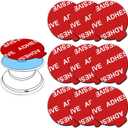 PKYAA 9 Pack Sticky Adhesive Compatible with Socket Base, Double-Sided Replacement Tape for Collapsible Grip & Stand Back - 9pcs 1.4 inches(35mm) Adhesive Tapes