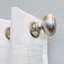 Fairbanks II 36-72 Inch Adjustable Curtain Rod Set, 1 Inch Diameter in Nickel