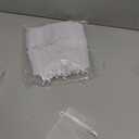 HRX Package 100pcs White Organza Jewelry Bags Drawstring 3 x 4 inch, Little Mesh Gift Pouches Mini Candy Bags for Small Presents Jewelry Earrings