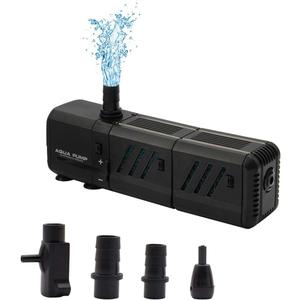 MQ 400GPH Submersible Water Pump (1500L/H, 15W) with Filters and Water Nozzles, Ultra Quiet for Aquarium, Fish Tank, Pond, Fountain, Hydroponics