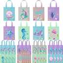 Ferraycle 36 Pcs Mermaid Under the Sea Goodie Bags Marine Sea Animals Party Favors Treat Bags for Baby Shower Birthday Party Decor
