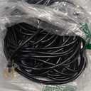 12 Gauge 100 FT Heavy Duty Outdoor Extension Cord Waterproof with Lighted End,Black 12 Gauge Extension Cord Flexible and Cold Resistant 3 Prong Grounded Plug,15Amp 1875W SJTW ETL Listed