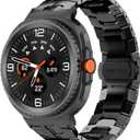 No Gap Bands Compatible with Samsung Galaxy Watch 8 / Watch 8 Classic Band, 22mm Metal Stainless Steel Strap Galaxy Watch 8 Classic Band for Women Men