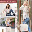 ADYOOM Initial Lunch Bag for Adult Women-16