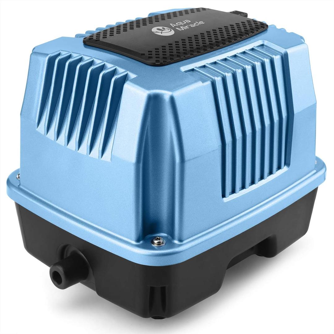 AquaMiracle Linear Air Pump AP40 for Pond Aeration, 635GPH Septic Air Pump Pond Aerators for Outdoor Ponds, Hydroponic, Waste Treatment, Aquarium, Fish Farm, Seafood Restaurant
