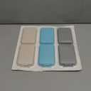 3 Pack, 14 GRIDS Travel Pill Organizer Box with Labels - Travel Medicine Case Kit - Pocket Daily Pharmacy Container - Travel Medication Holder Dispenser for Fish Oil Vitamin Supplement Storage (Khaki+Blue+Grey)