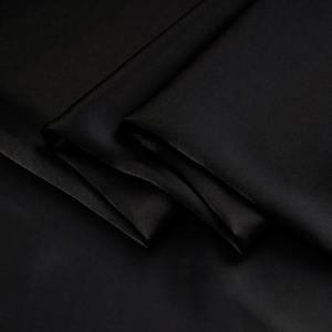 100% Pure Silk Fabric by 2 Yard 16 Momme Charmeuse Fabric Silk 44 Inch Width Mulberry Silk Fabric for Sewing, Clothing, Holiday Outfits (Black)