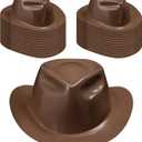 Xtinmee 24 Pieces Cowboy Hats Bulk Kid Plastic Cowboy Hats Party Pack Western Cowboy Hat Costume Accessories for Western Party Supplies