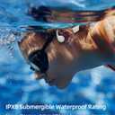Swimming Headphones,IPX8 Waterproof Bone Conduction Headphones,32GB Memory Open Ear Headphones with Mic,Wireless Earphones Underwater Sport Earbuds for Workout Running Cycling Gift