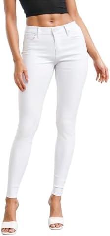 Hybrid & Company Womens Hyper Ultra Stretch Comfy Skinny Leg Work Casual Pants, Large Short