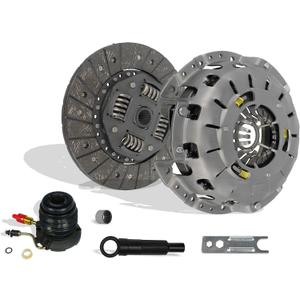 Clutch And Slave With Dust Boot Kit Compatible With Ranger B2300 B2500 XL XLT SE SX DS STX Troy Splash Base Edge 11/1994-2011 2.5L 2.3L Gas SOHC 3.0L V6 Gas OHV (Self Adjusting Plate; 07-116SN)