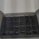 Square Chair Leg Protectors for Hardwood Floors, 24 Pcs Silicone Felt Furniture Leg Cover,.7/8" - 1".Black.