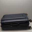 Kenneth Cole REACTION Renegade Luggage Expandable 8-Wheel Spinner Lightweight Hardside Suitcase, Navy Blue, 28-Inch Checked