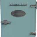 ARCTIC CHEF RMIS129-BLUE Mini Retro 6 Can Beverage Refrigerator-Blue,0.14 cubic feet