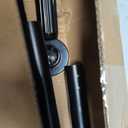 Tension Curtain Rod Black Shower Rod 40-166IN Extra Long Curtain Rods No Drilling Adjustable Tension Rods for Window Shower or Bathroom Outdoor Patio Diameter 1.26In