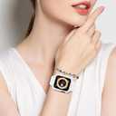 CRIS-BAND Sport Bands Compatible with Apple Watch Band 45mm 44mm 42mm 41mm 40mm 38mm, Water Sweat Shock-Proof Strap Wristband for iWatch Apple Watch Band with Case for Series 9 8 7 6 SE 5 4 3 2 1