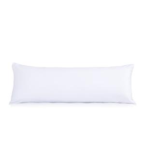 Evolive Ultra Soft Microfiber Body Pillow Cover/Pillowcases 21"x54" with Hidden Zipper Closure (21"x54" Body Pillow Cover, White)