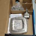 Moen Conway Spot Resist Brushed Nickel Bathroom Shower Trim Kit with Square Showerhead, Handle, Tub Spout, and Posi-Temp Valve Included, 82922SRN