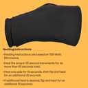 Wrist Wrap Cold & Heat Therapy Gloves, Ice Pack Mittens | Microwavable & Freezable, Arthritis & Injury Relief, Carpal Tunnel (Black, 2 Pack)