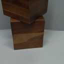 2 Pack Wooden Tissue Box Cover Square - Acacia Wood Tissue Box Holder for Tabletop Stands Bathroom Office- Decorative Facial Wood Tissue Box Cover for Modern Farmhouse Decor-Retro Natural Wood Color