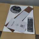 52-inch Modern Ceiling Fans with Lights APP/Remote Control, Low Profile Reversible 6 Speeds Dimmable Ceiling Fan Light for Indoor/Outdoor Bedroom Living RoomBrown