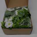 Hotop 6 Pcs 7.55 Ft Artificial Morning Silk Glory Vines for Outdoor Fake Hanging Flowers Plants Faux Silk Morning Glory Flower Garland Long Vines for Wall Fence Indoor Wedding Banquet Decor(White)
