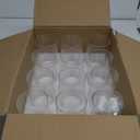 Set of 12 Clear Glass Cylinder Vases (2 Sponge Brushes Included), 3.5 W x 6 H, Flowers Vases, Decorative Centerpieces for Home, Events or Weddings