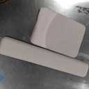 MOSISO Wrist Rest Support for Mouse Pad&Keyboard Set, Rectangular Ergonomic Mousepad Non-Slip Base Home/Office Pain Relief&Easy Typing Pad with Neoprene Cloth&Raised Silicone Lining, Stone Gray